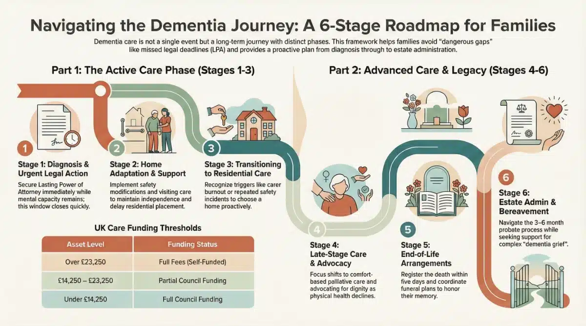 Six Stage Dementia Journey Framework